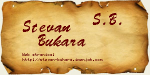 Stevan Bukara vizit kartica